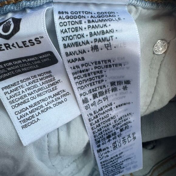 Levi's Women's Ribcage Straight Ankle Button Fly Denim Jeans Size 29 - Picture 7 of 7